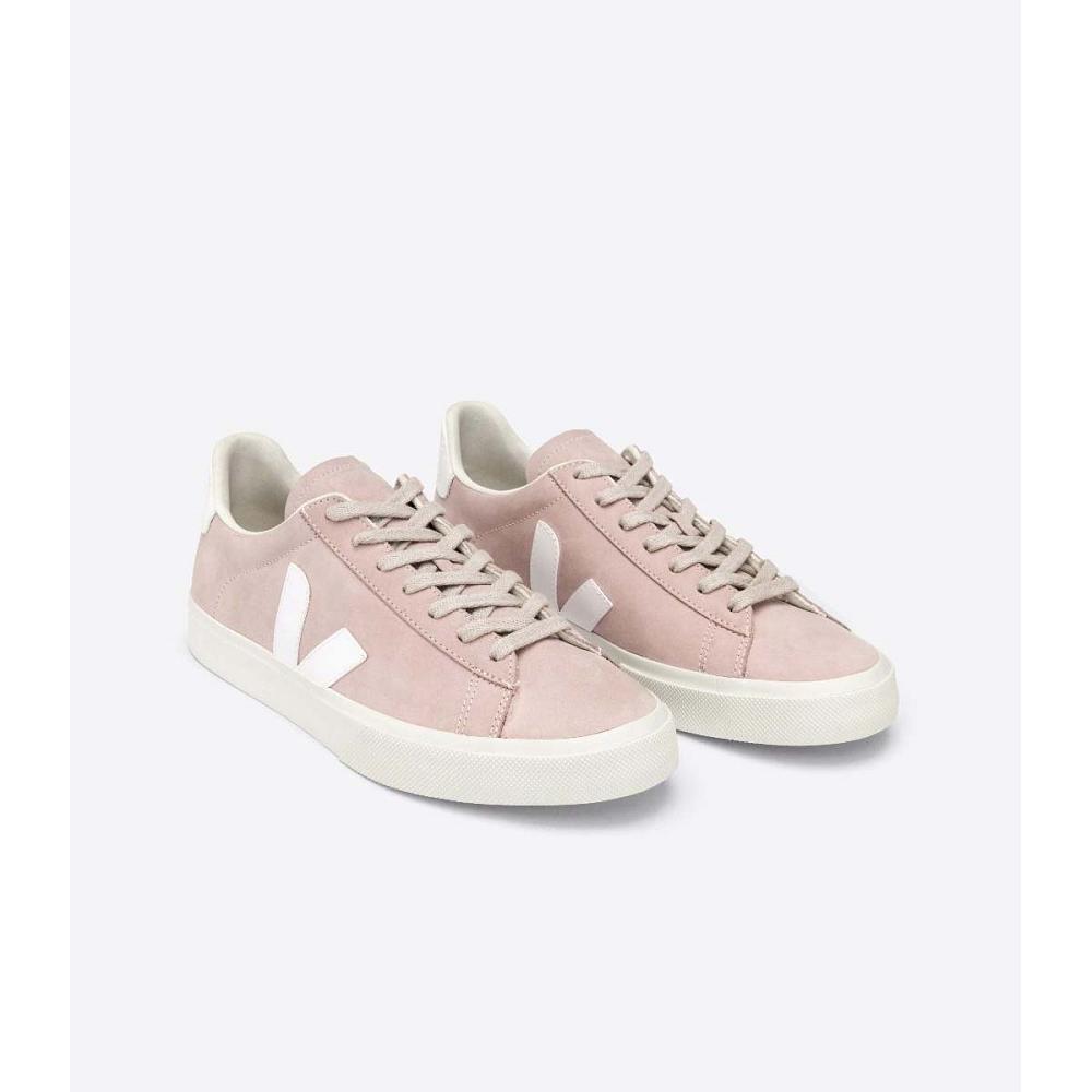 Women's Veja CAMPO NUBUCK Low Tops Sneakers Pink | ZA 599SGL